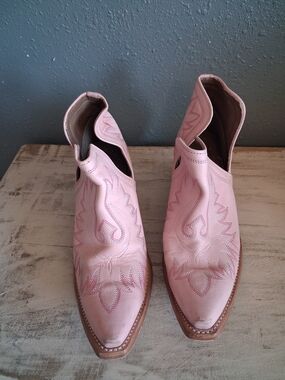 Ariat Pink Western Ankle Boots
